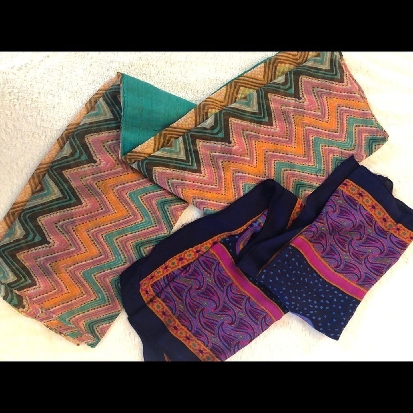 Bundle 3 colorful scarves
