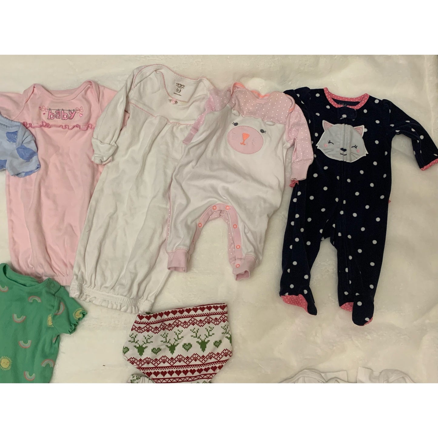 Carter's Baby Girl Clothing Bundle 0-3 Months 27-Piece Set