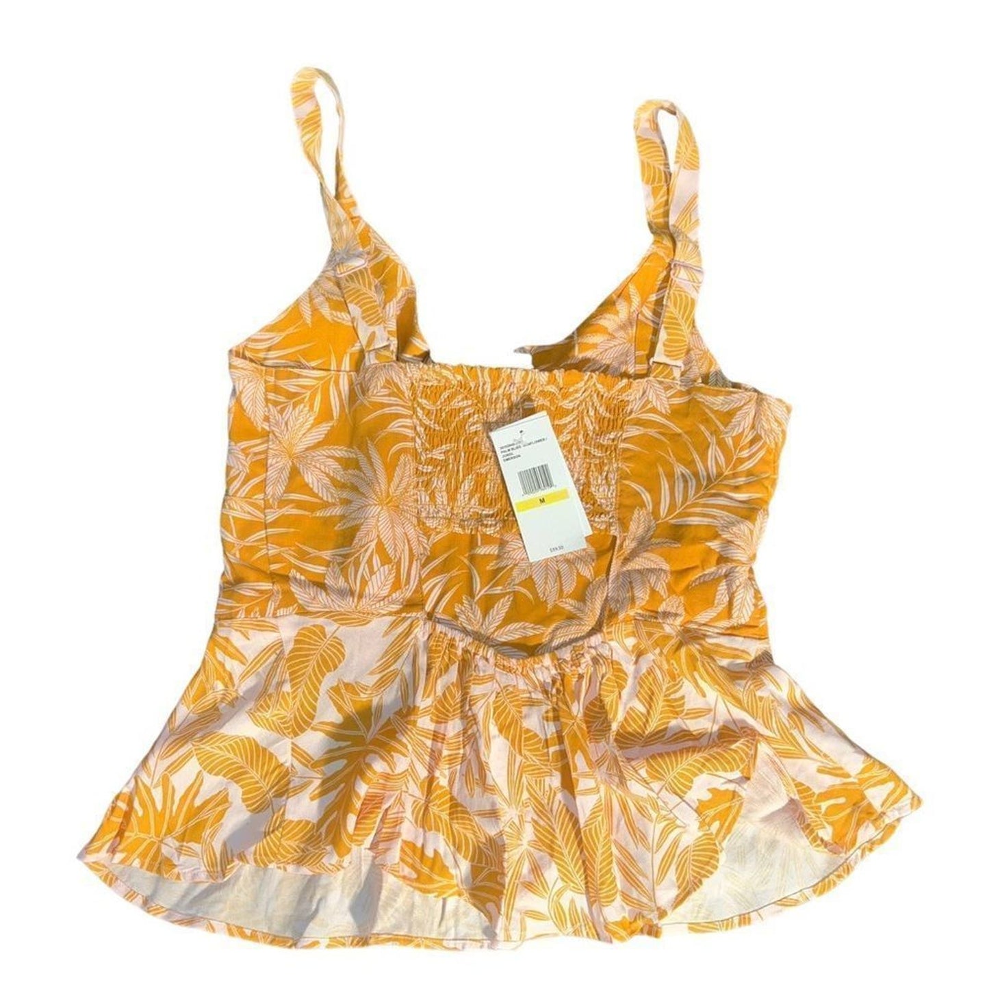 NWT Jessica Simpson Palm Bliss Sunflower Jungle Tank Top Size Medium