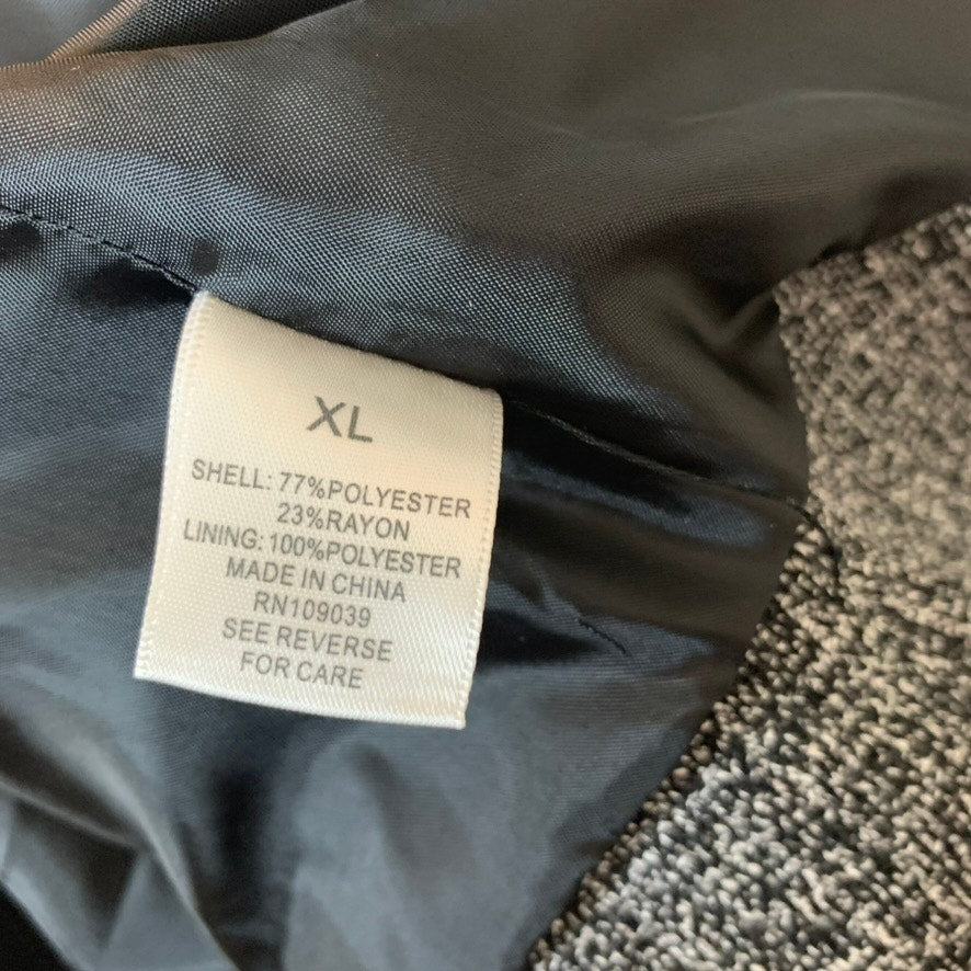 dressbarn Blazer Jacket Womens XL Black & White Tweed 3/4