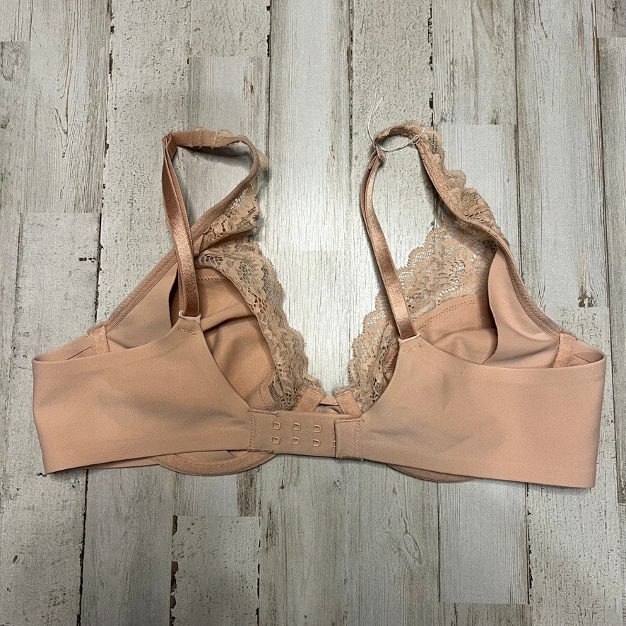 NEW Soma Women's Unlined Lace Trim Plunge Bra 34C Beige