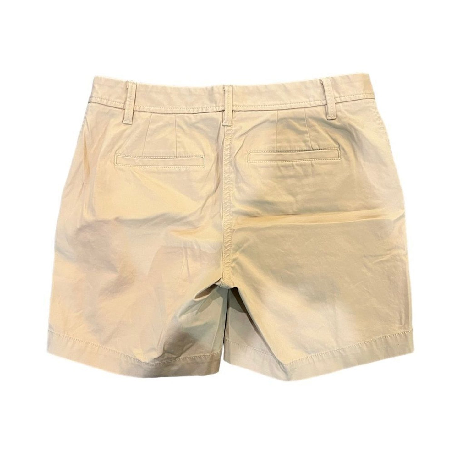 Talbots Chino Bermuda Shorts Womens 2P Petite Beige Relaxed Fit 6 Inseam