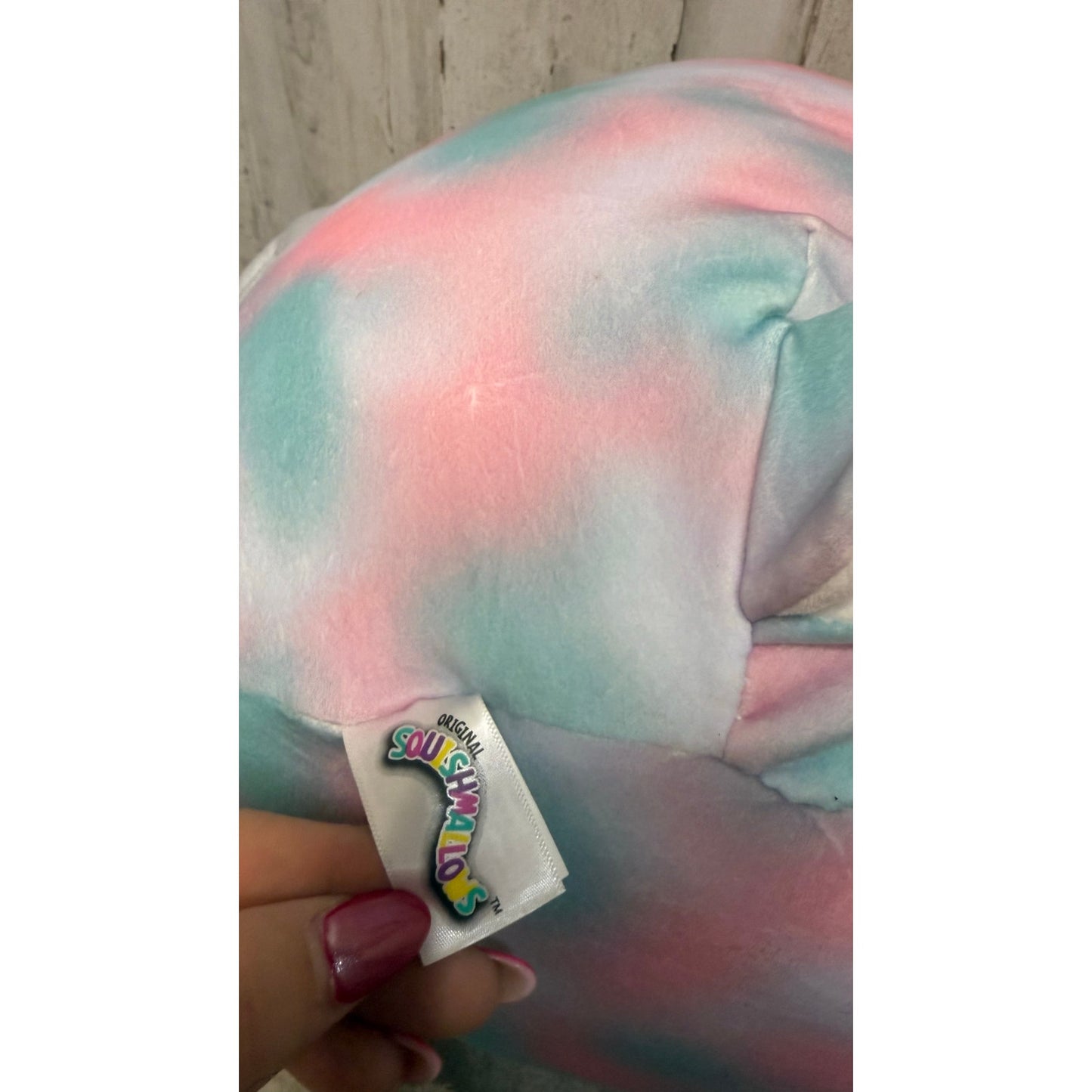 Squishmallows 16" Winona Pegasus Llama Tie Dye Plush Toy Multicolor