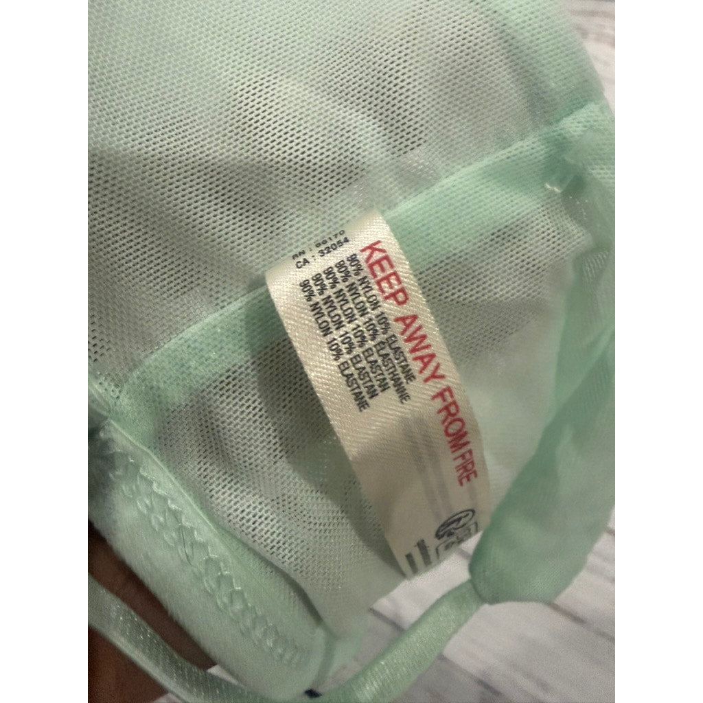 Anthropologie Mint Sheer Mesh Bralette XXS Adjustable Strap Pastel Bra Top