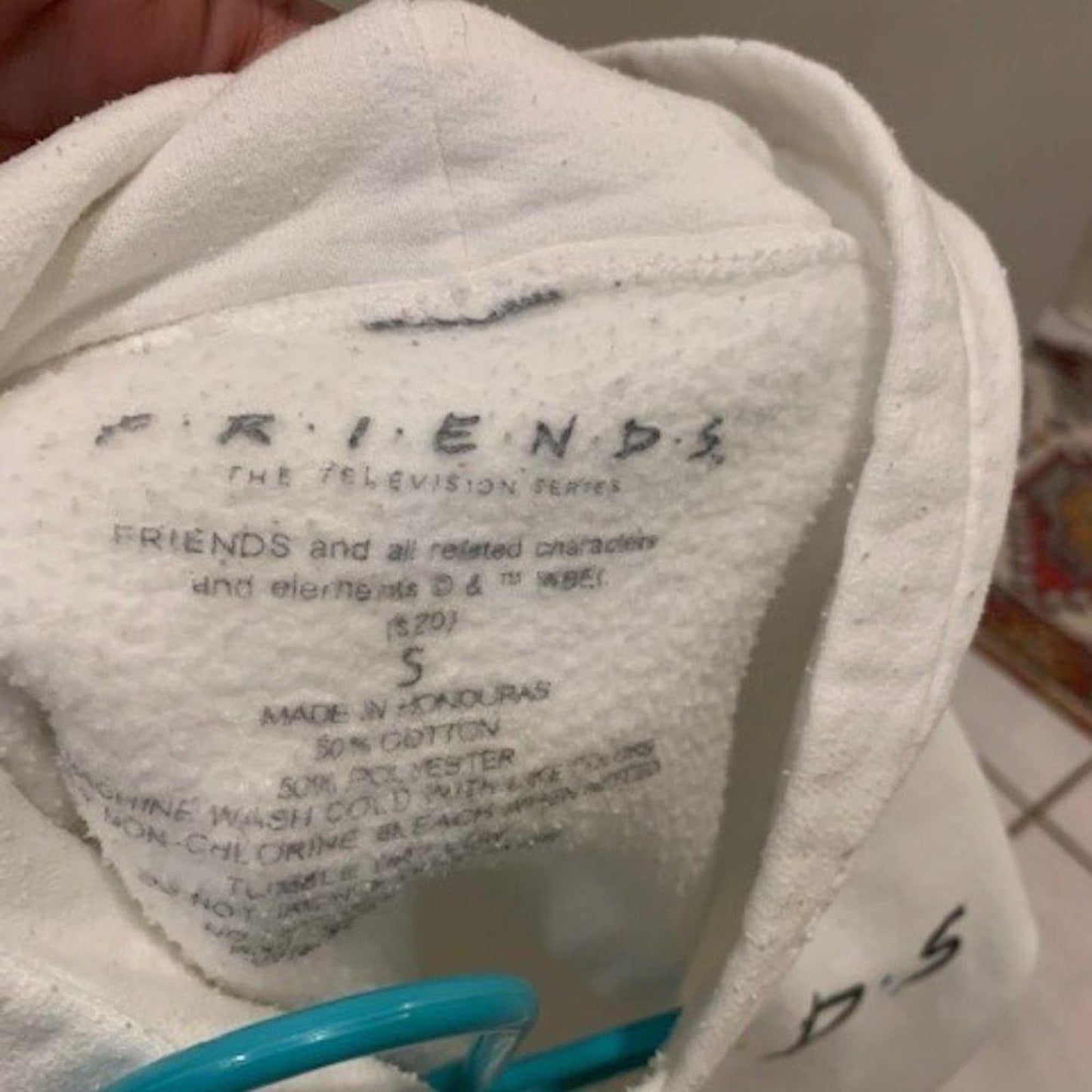 Friends white hoodie size small