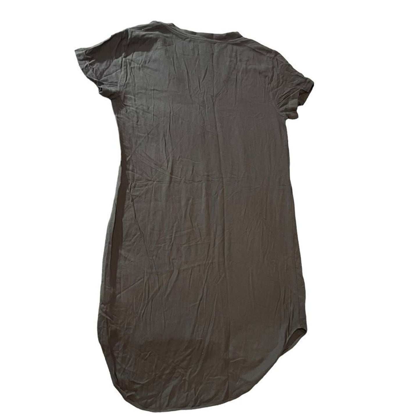 Anthropologie Cloth & Stone Grey Vneck Tshirt Shift Dress Size Small