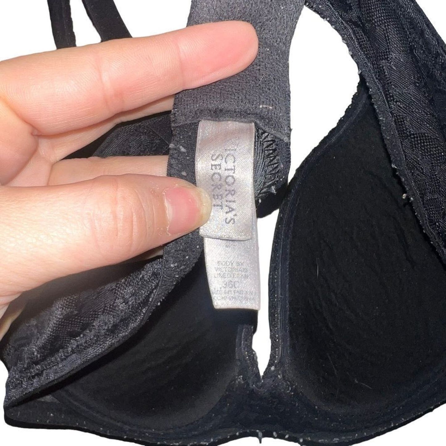 Victoria Secret Black Lace 36C Bra