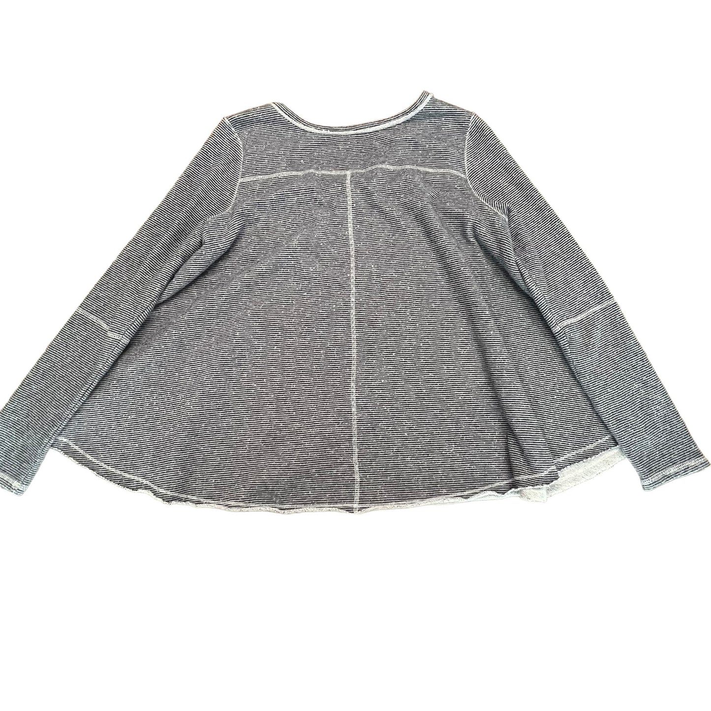 Free People Women's Medium Lacey Love Blue/White Striped Sweater