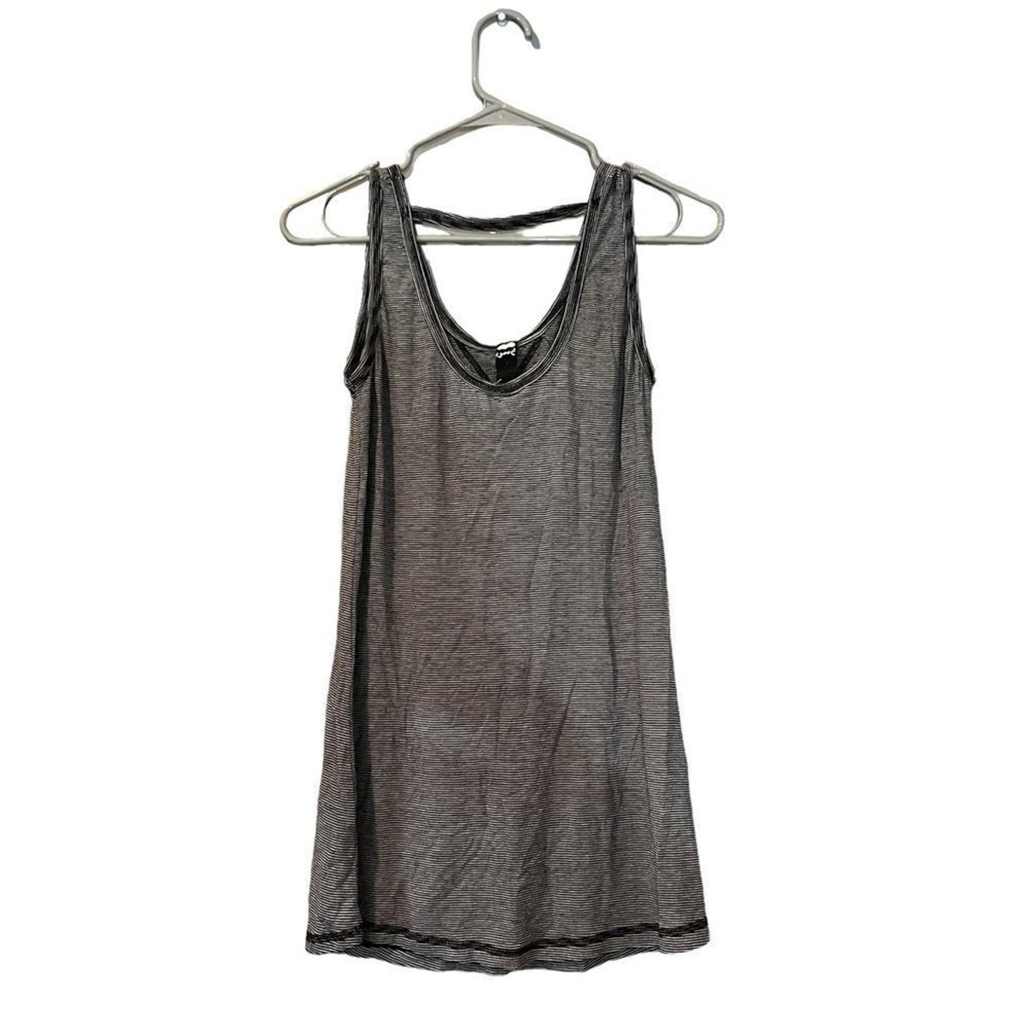 NWT Poof Black and White / Striped Tank Top Size Medium