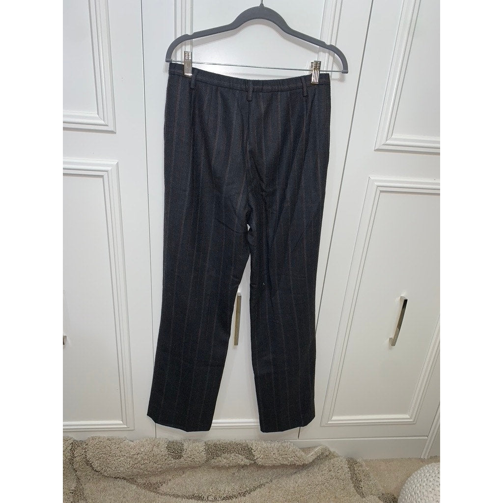 Pendleton Women's Gray Pinstripe Wool-Blend Dress Pants Size 6
