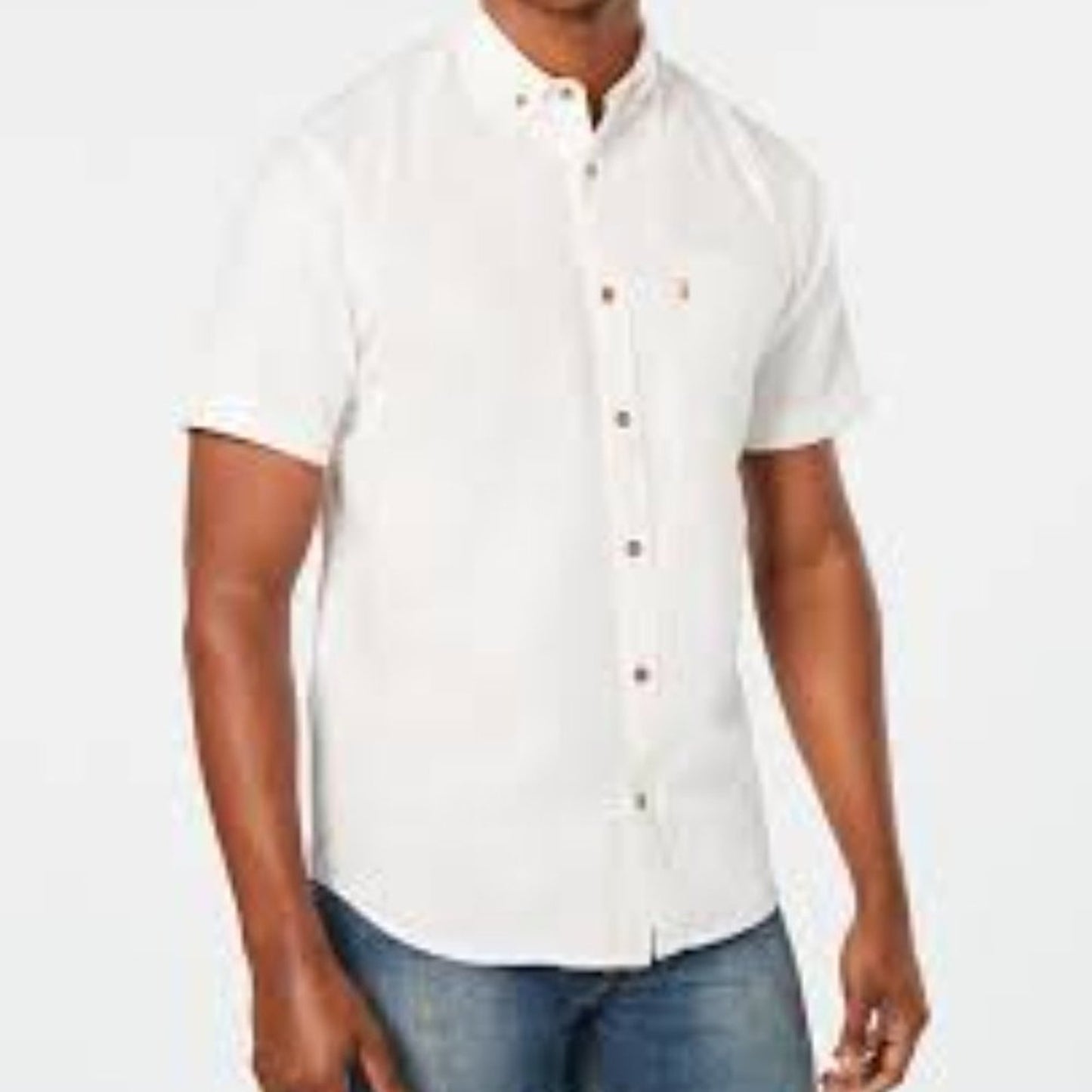 Levi’s Shirt Mens XL White Short Sleeve Button-Down Oxford One Pocket