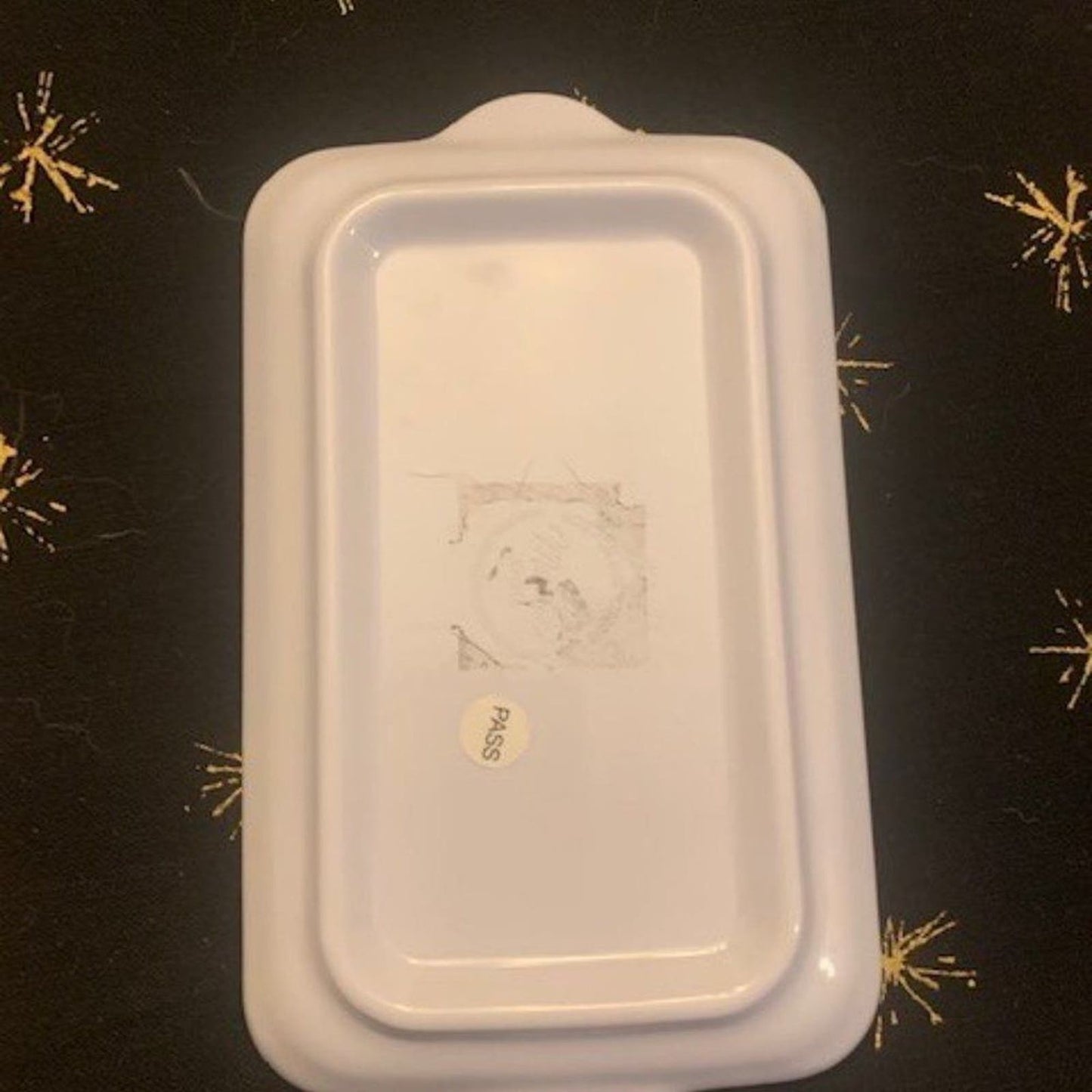 Snowflake trinket tray EUC