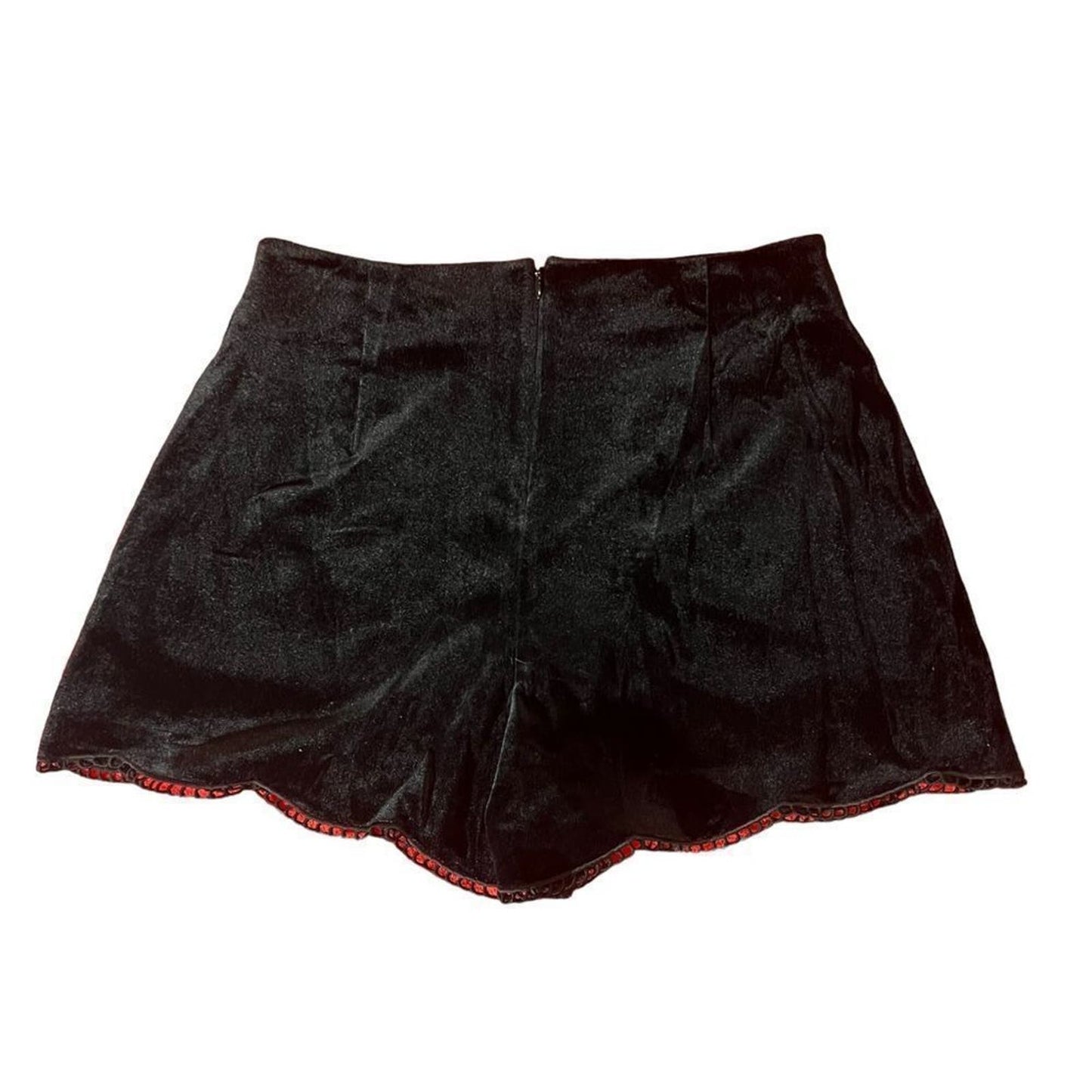 A Loves A Anthropologie Velour Black Shorts Size 2