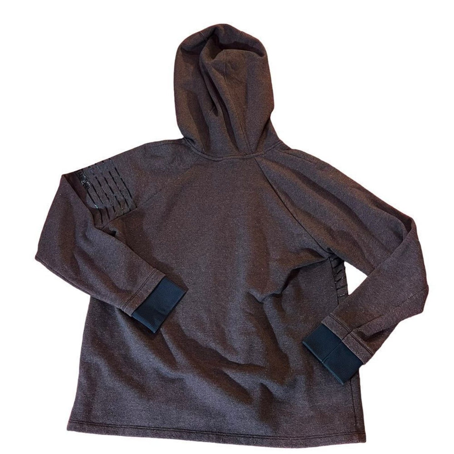 Under Armour Women’s Maroonw/ Black Stripes Hoodie Sweatshirt Size Large