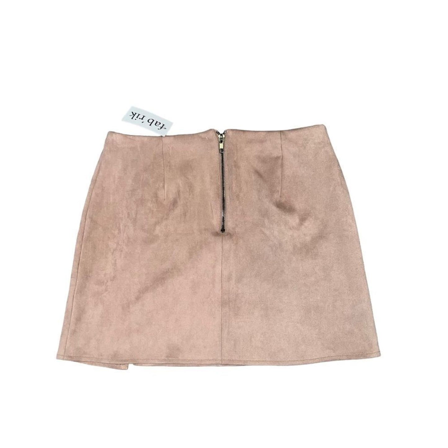 NWT Fab'rik Mocha Suede Skirt Size Small