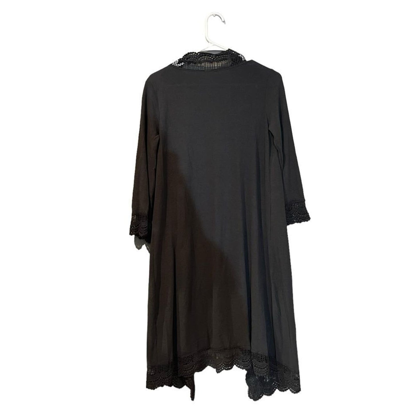 Women's Cardigan 3/4 Sleeve Open Front Lace Wrap Long Duster Cardigan