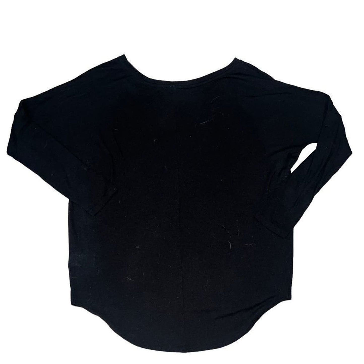 Express One Eleven Size XS Oversized Black Long Sleeve Scoop Neck Shirt