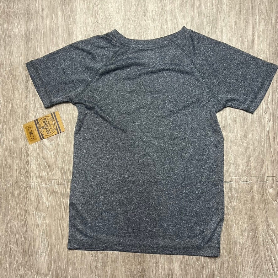 NWT VCU Rams Unisex Kids Gray Tech T-Shirt Small Short Sleeve Casual Sports