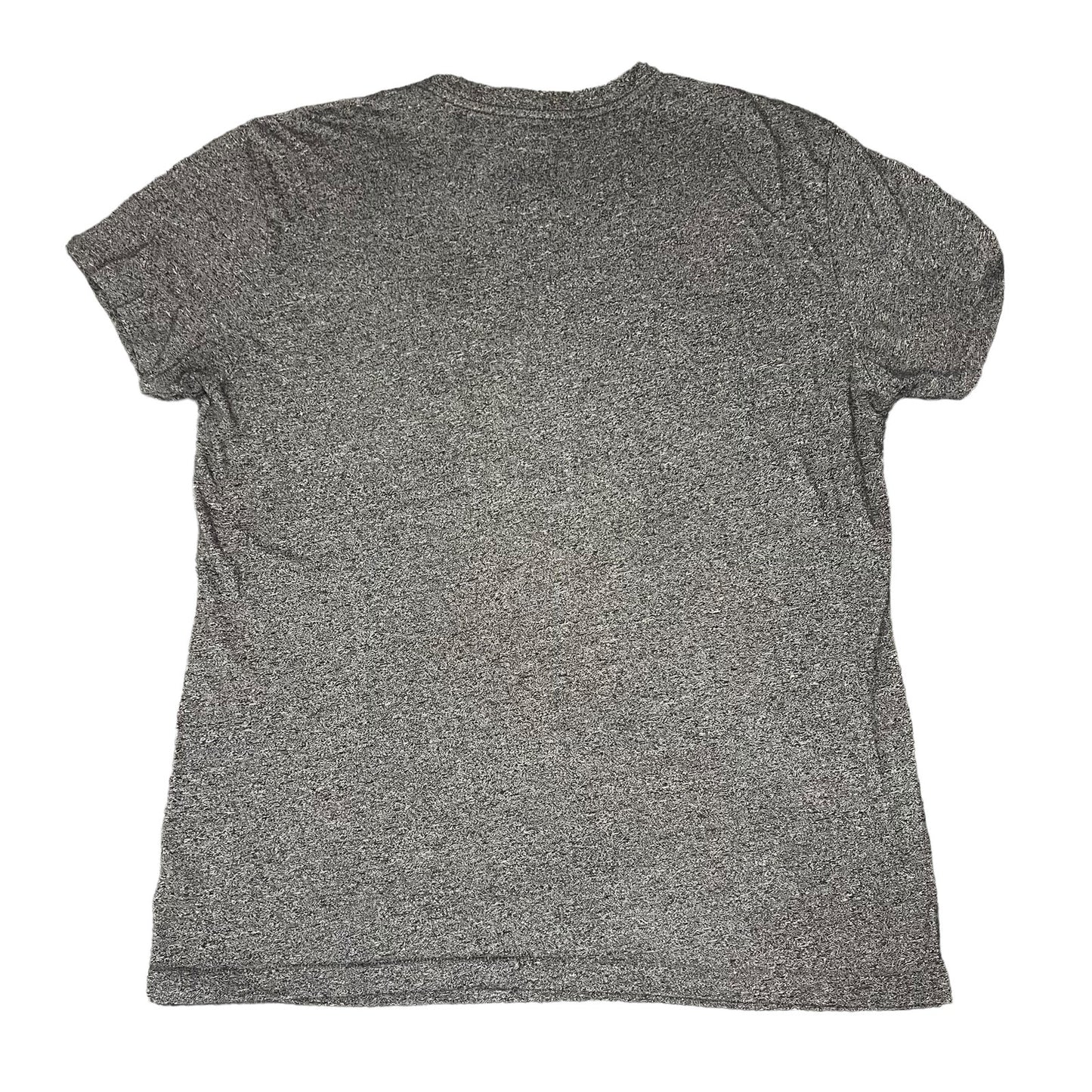 Aeropostale Men's Medium Gray New York Square Graphic Short Sleeve Tee