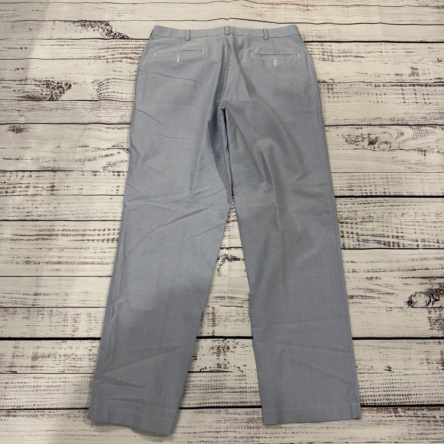 Brooks Brothers 346 Dress Pants Mens 36x32 Gray Flat Front Business Formal