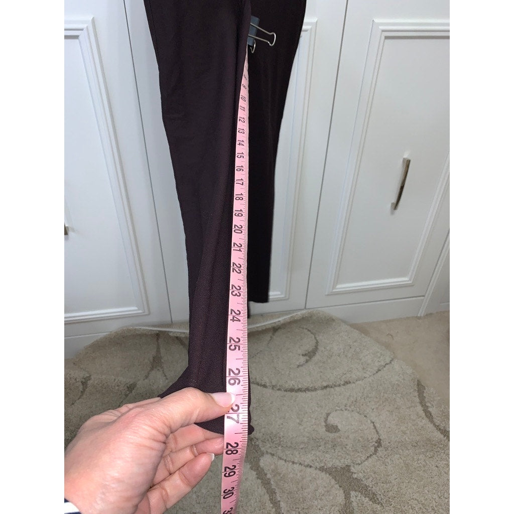 Eileen Fisher Women's Brown Slim Dress Pants Size Medium Casual Stretch Fit