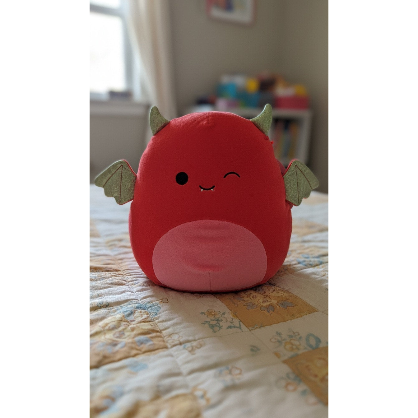 NWT Squishmallows Karlie Devil Bat Plush Red 10in Halloween