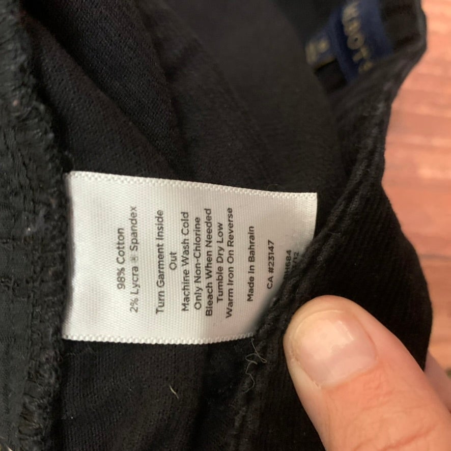 Talbots Pant Women Size 10 Black Curvy Straight Leg Mid Rise