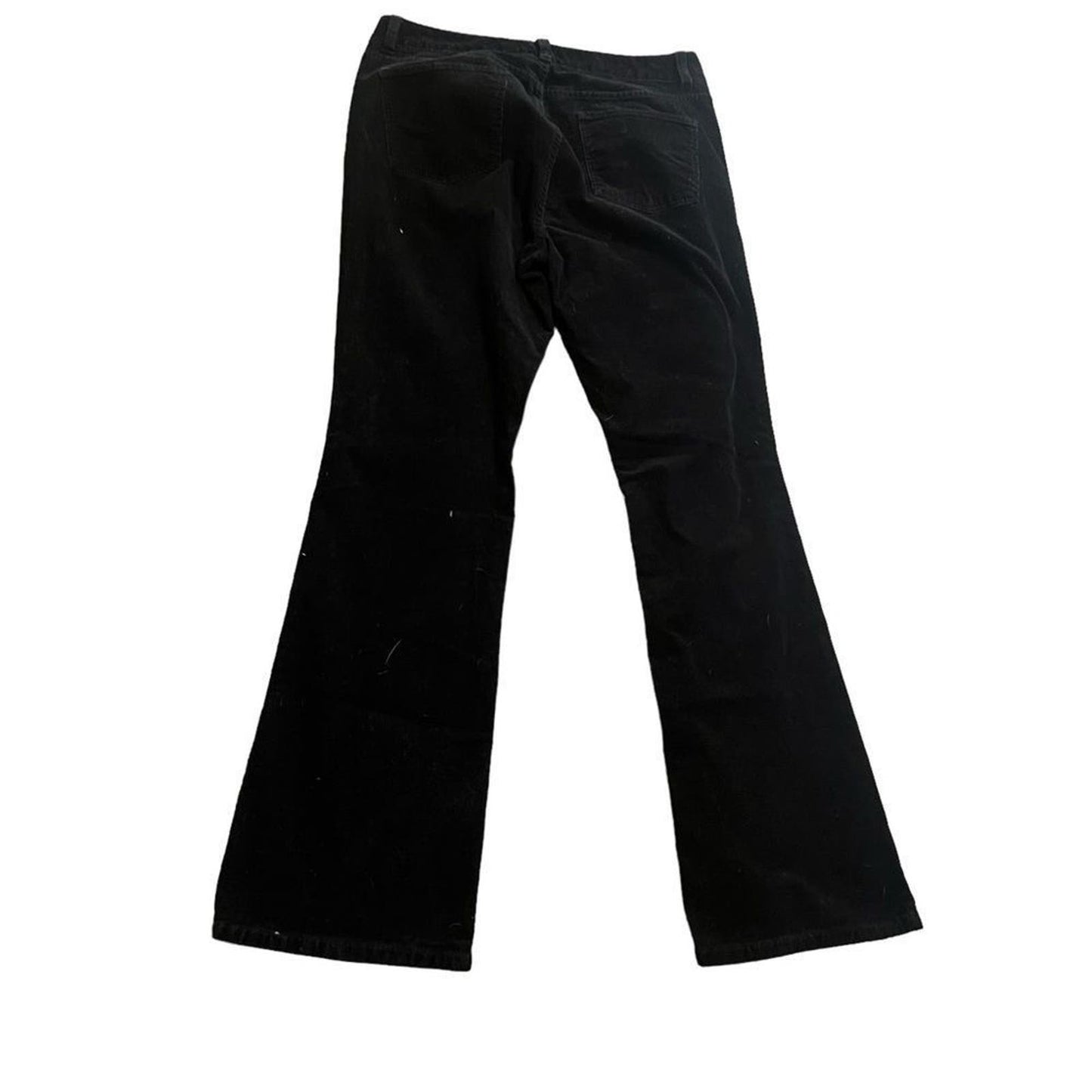 Talbots Black Corduroy Straight Leg Pants Size 10