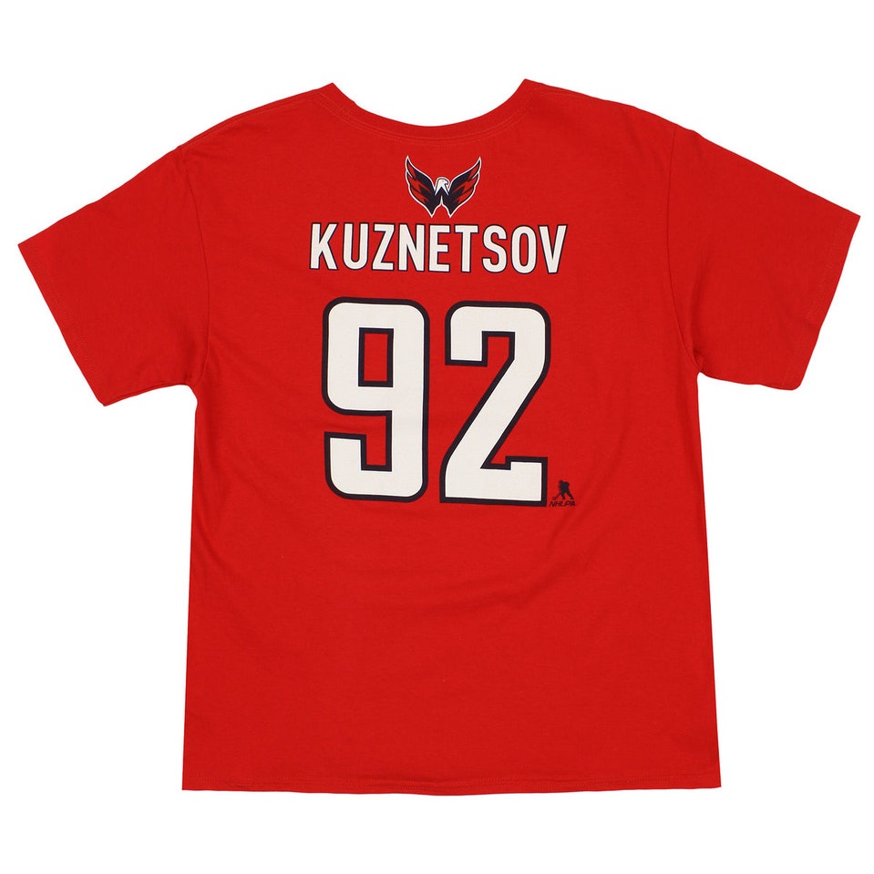 NWT NHL Washington Capitals #92 Kuznetsov Red T-Shirt Kids Size Small