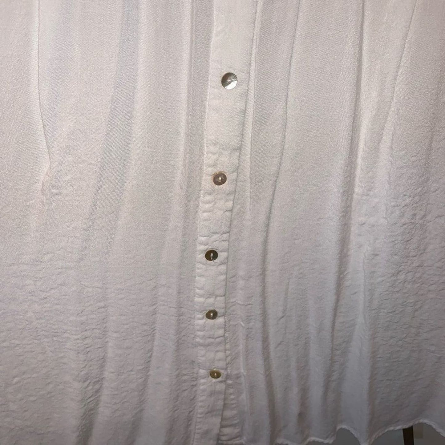 Anthropology Jane + Delancey White Gauze Tunic 1X