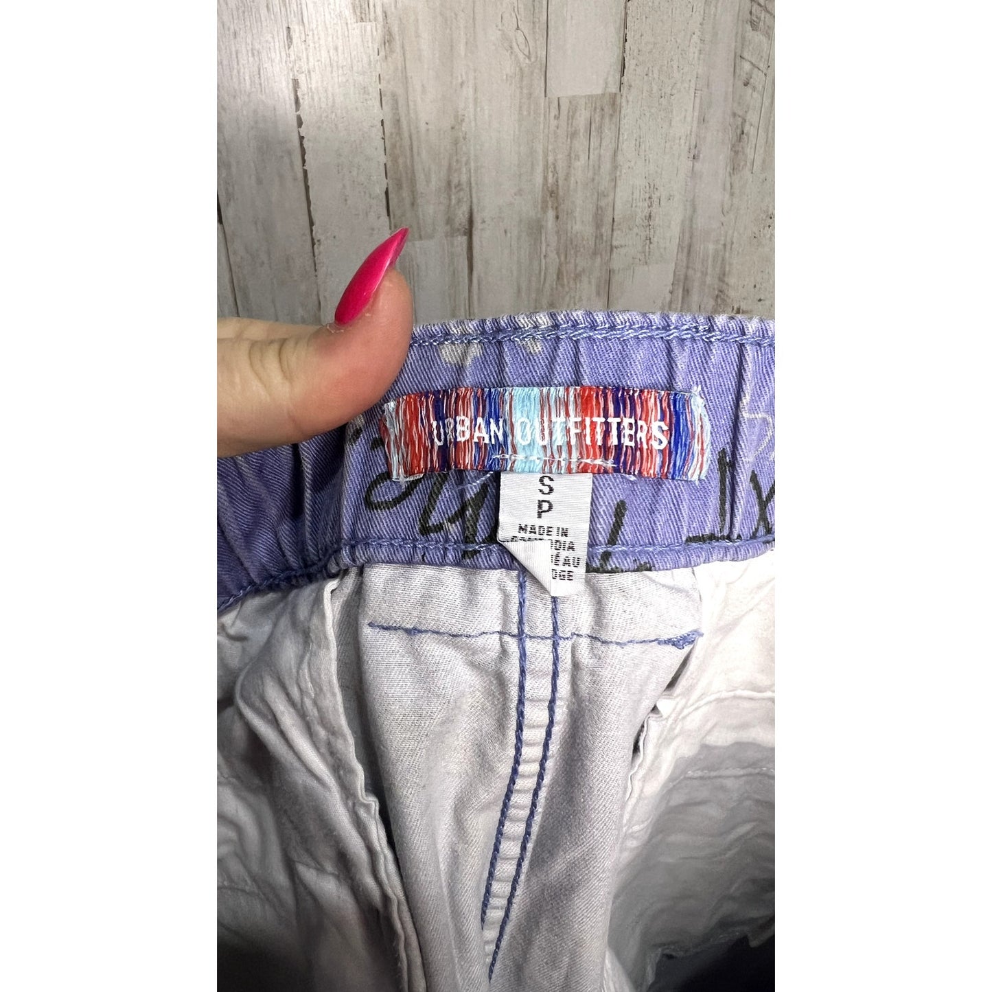 Urban Outfitters Men's Graffiti Print Chino Pants Size S Multicolor