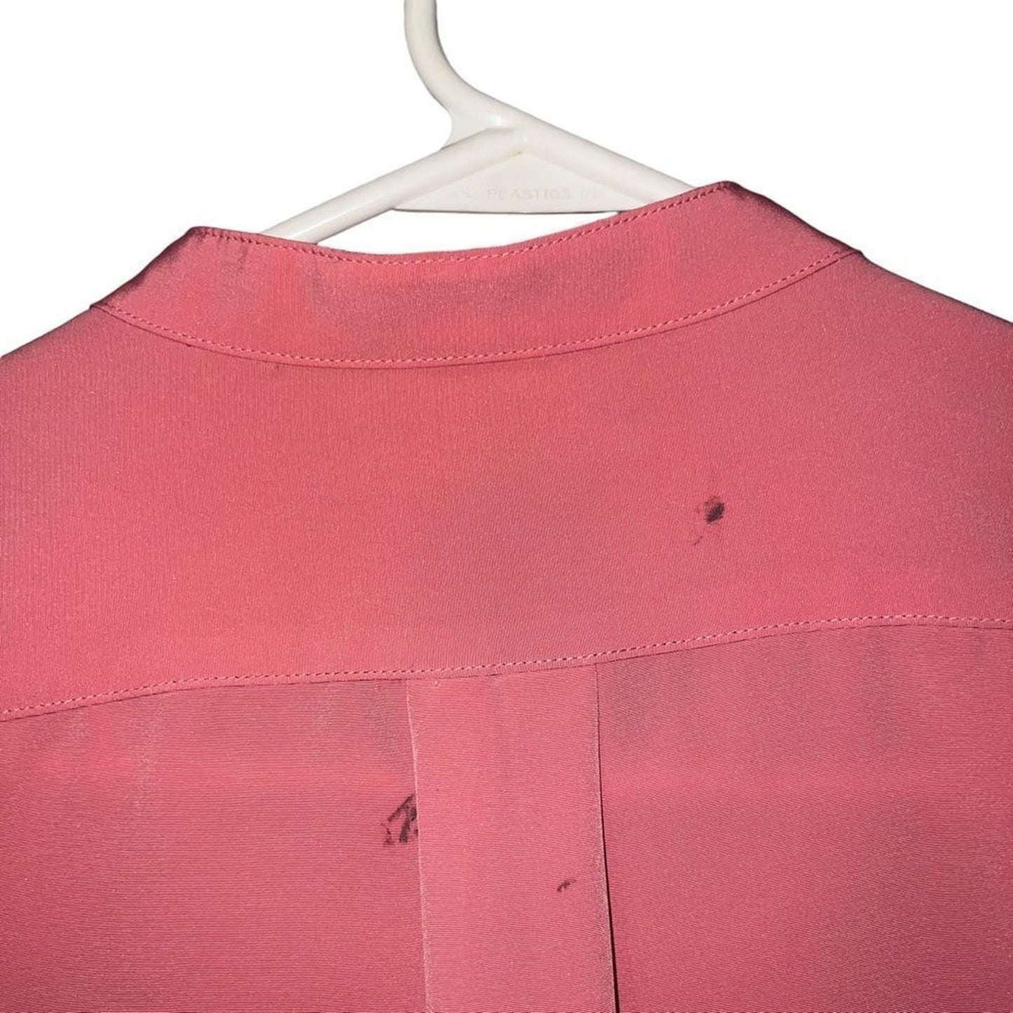 Lauren Ralph Lauren Blouse Womens Large Pink Tunic Button Front Long Sleeve