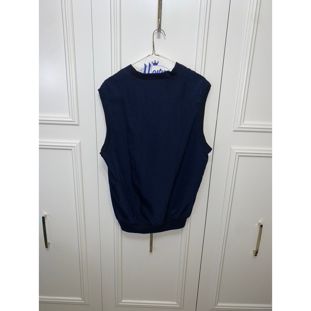 Monterey Classic Men's Jekyll Island Windbreaker Golf Vest Blue Size Medium