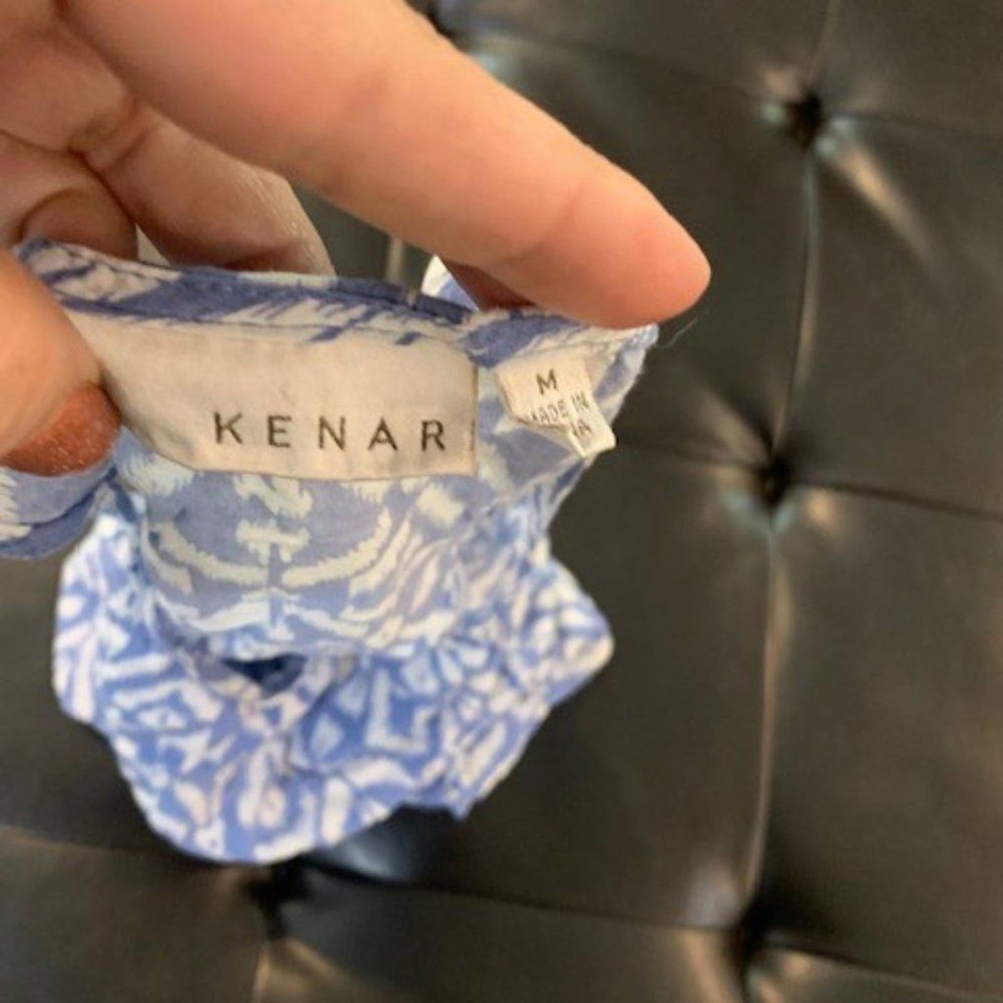 Kenar blue sleeveless tank blouse M