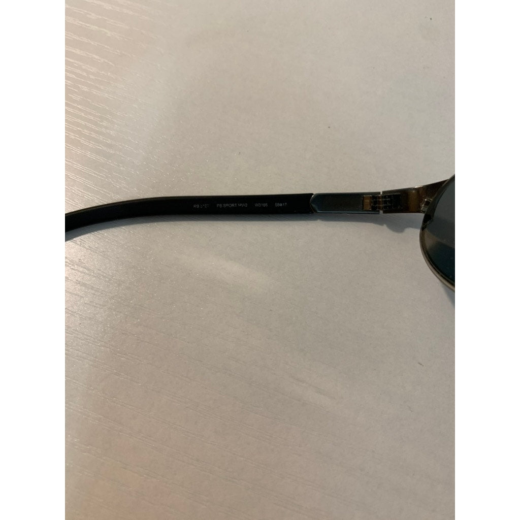 Ray-Ban Wrap Sport Sunglasses Unisex Black Solid 58-17 125