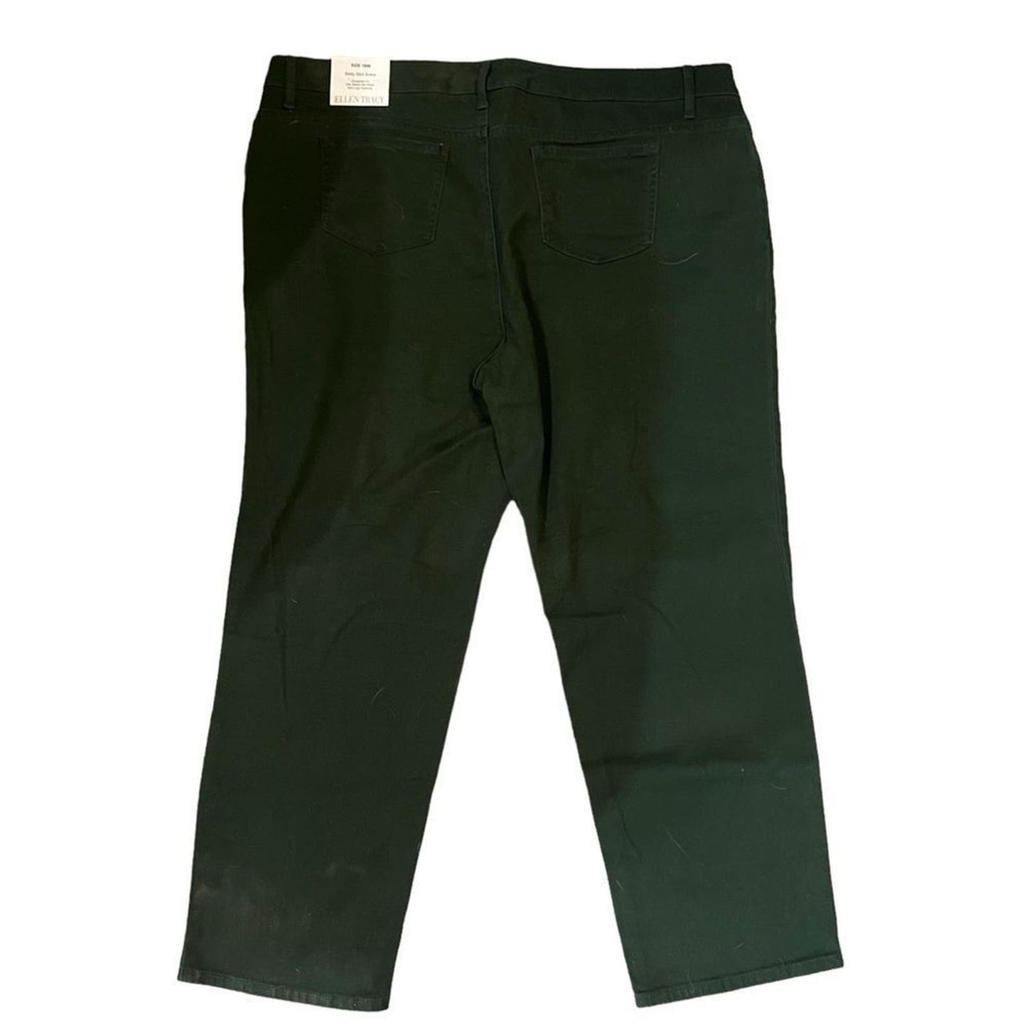 NWT Ellen Tracy Forest Green Betty Slim Ankle Size 18W