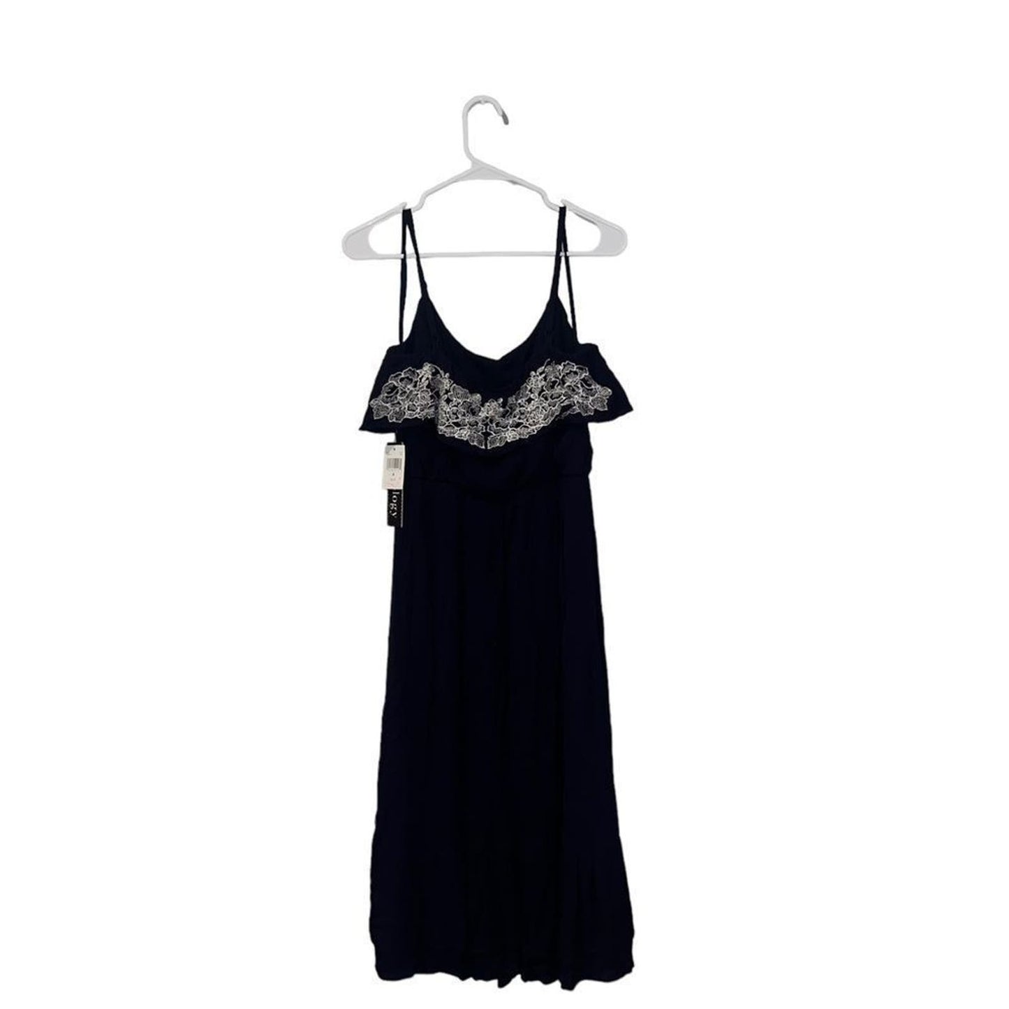 NWT Luxology Navy Off The Shoulder Maxi Dress Size 4