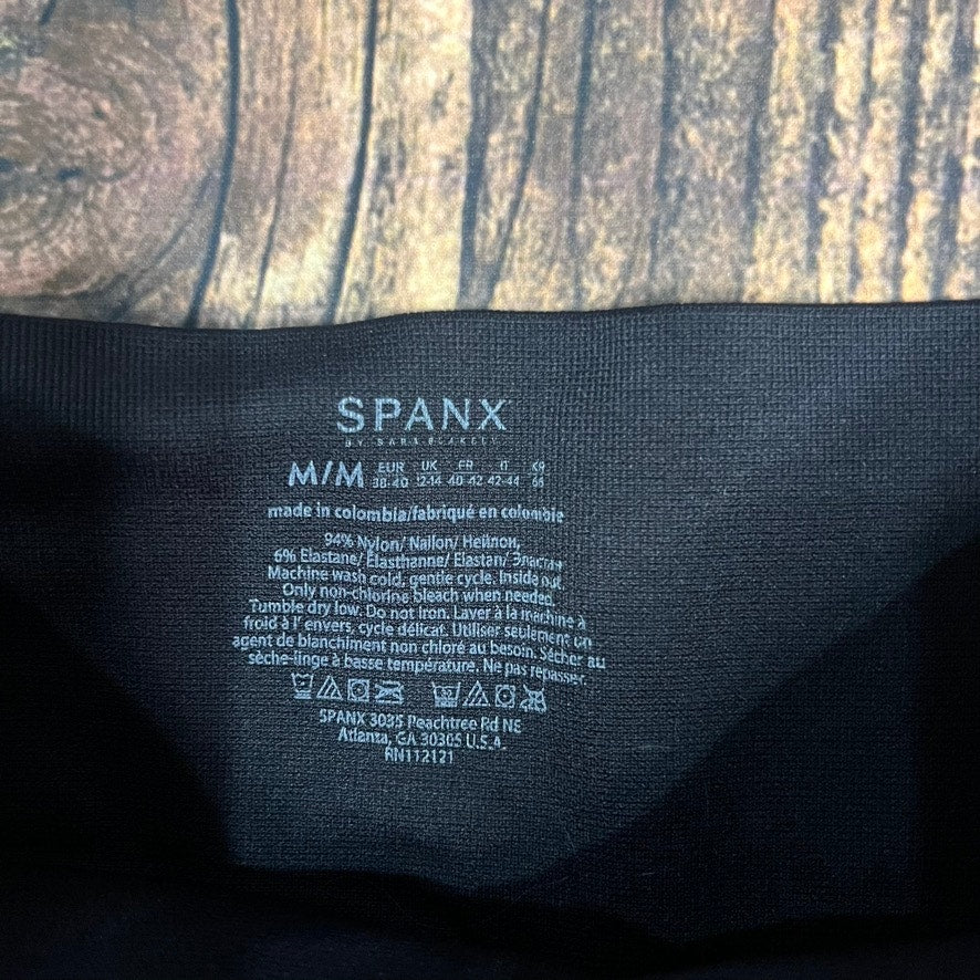 SPANX Women's Black Seamless High-Rise Leggings Size Medium Casual Activewear