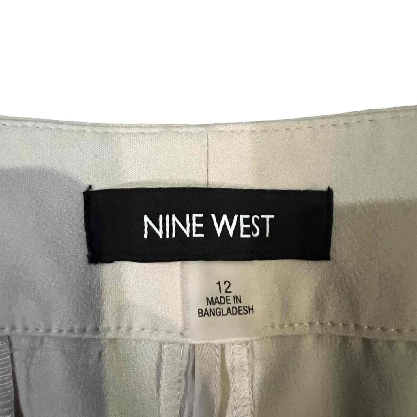 Nine West Women's "The Trouser" High-Waisted Straight-Leg Dress Pants Size 12