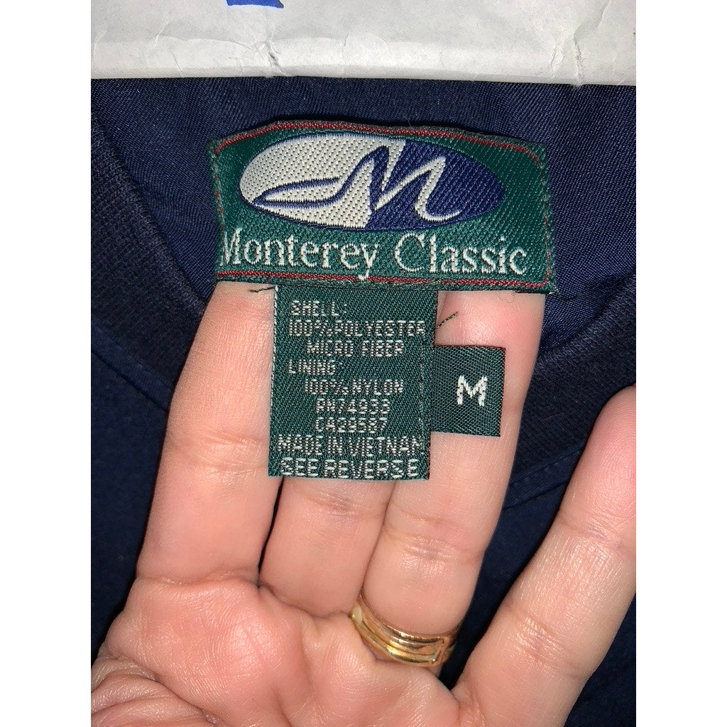 Monterey Classic Men's Jekyll Island Windbreaker Golf Vest Blue Size Medium