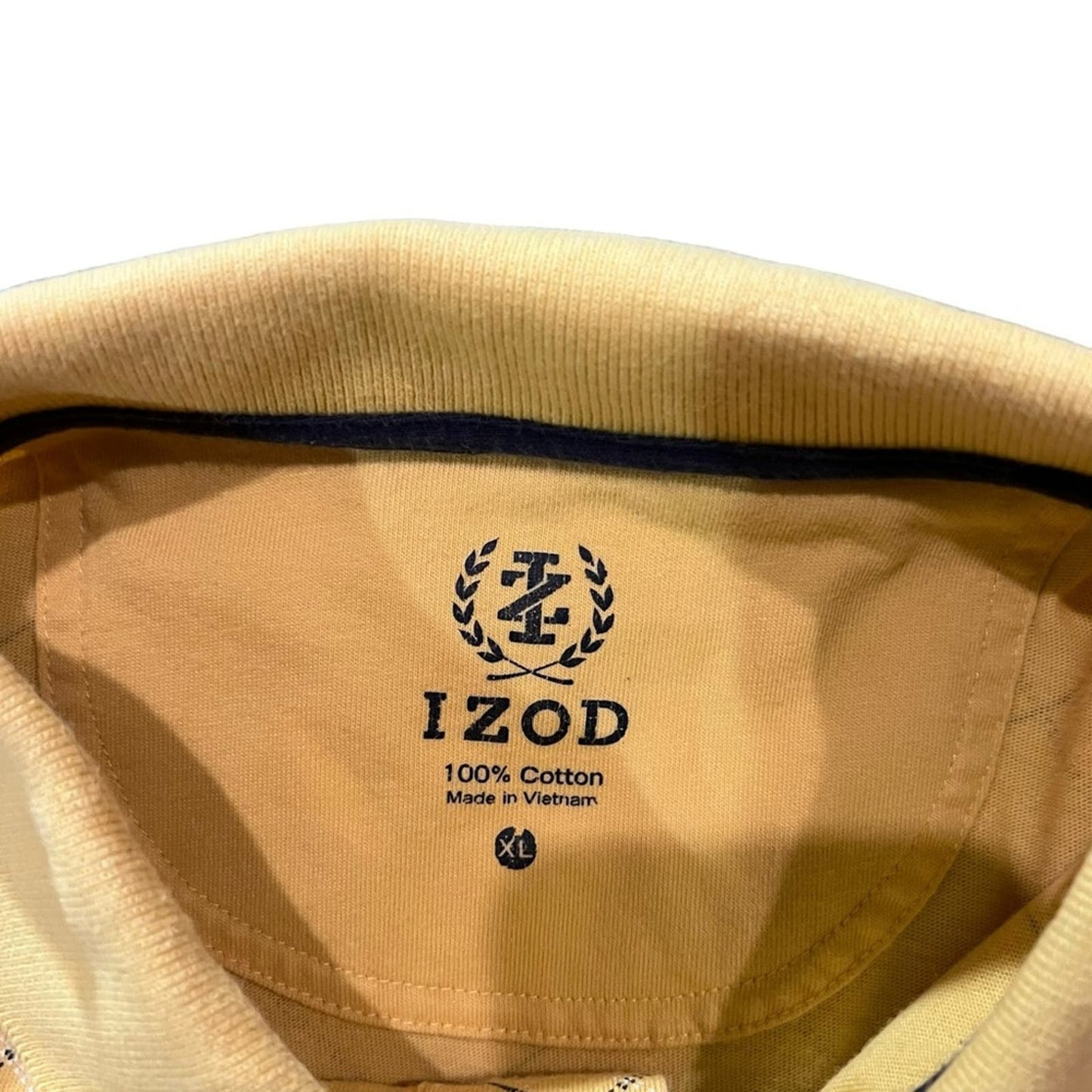 Men's Izod Yellow Diamond Polo Size XL