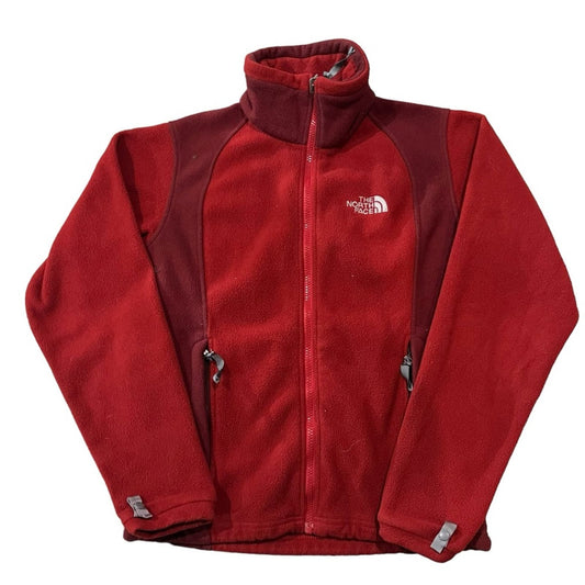 The North Face Red Fleece Zip Up Jacket Women's Size Small