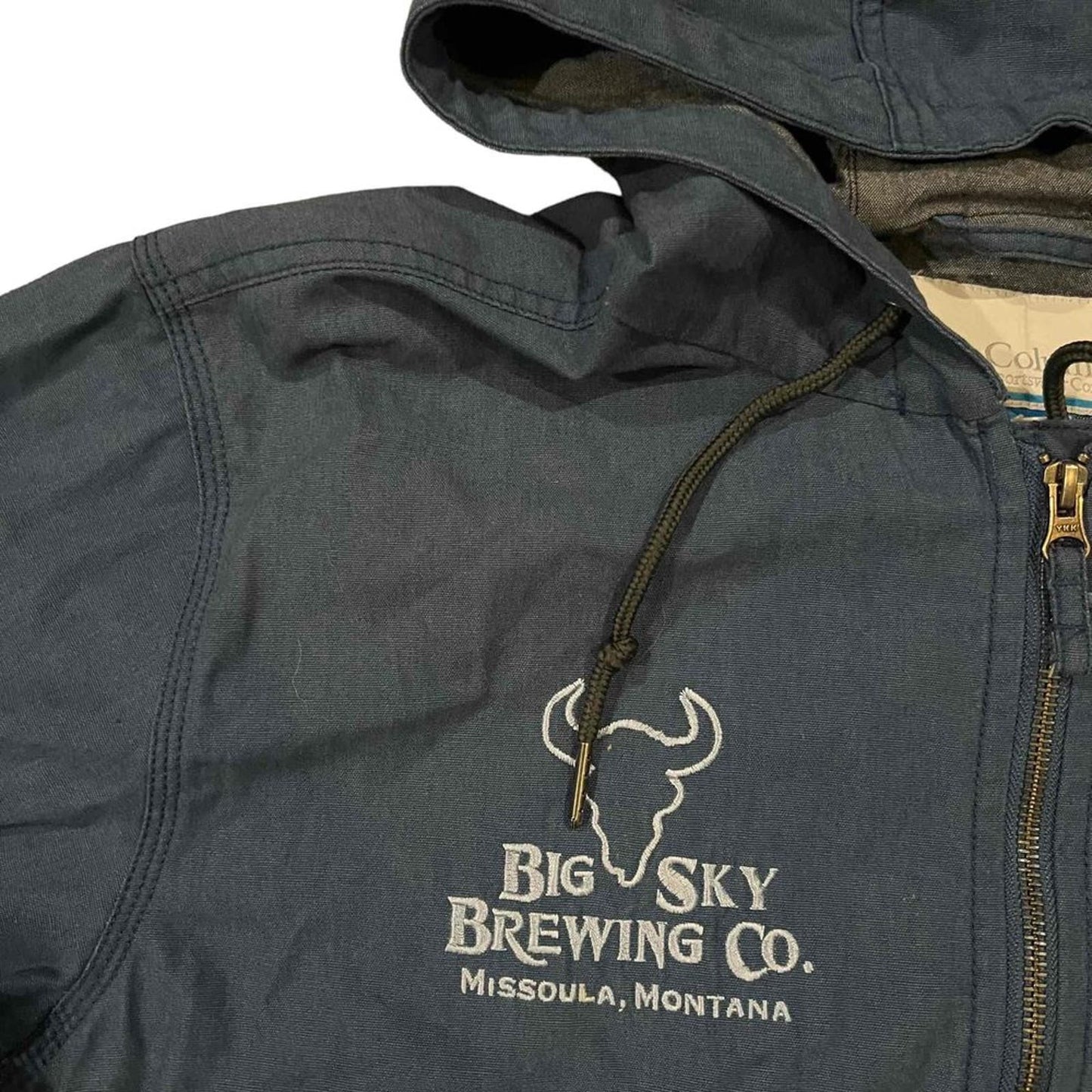 Columbia Men's Medium Wheeler Peak Windbreaker Jacket - Big Sky Brewing Co.