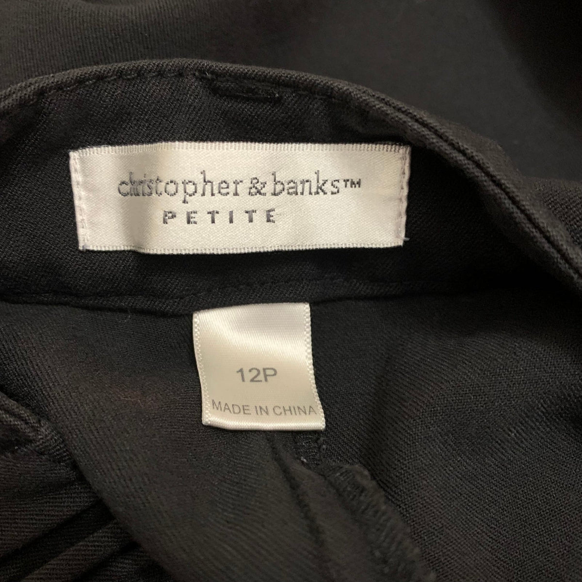 Christopher & Banks Petite Black Wide Leg Size 12P
