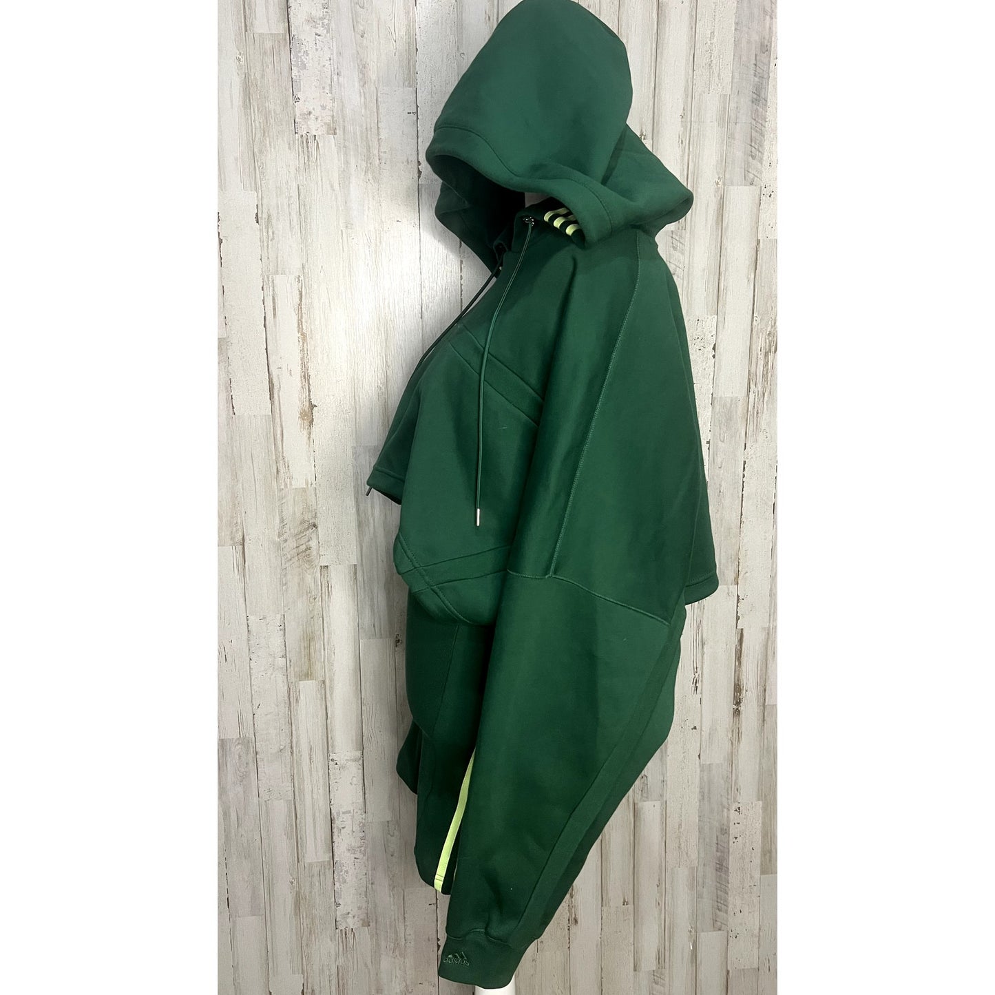 Adidas x Ivy Park Women Hooded Cut Out Dress Green Size Small Casual