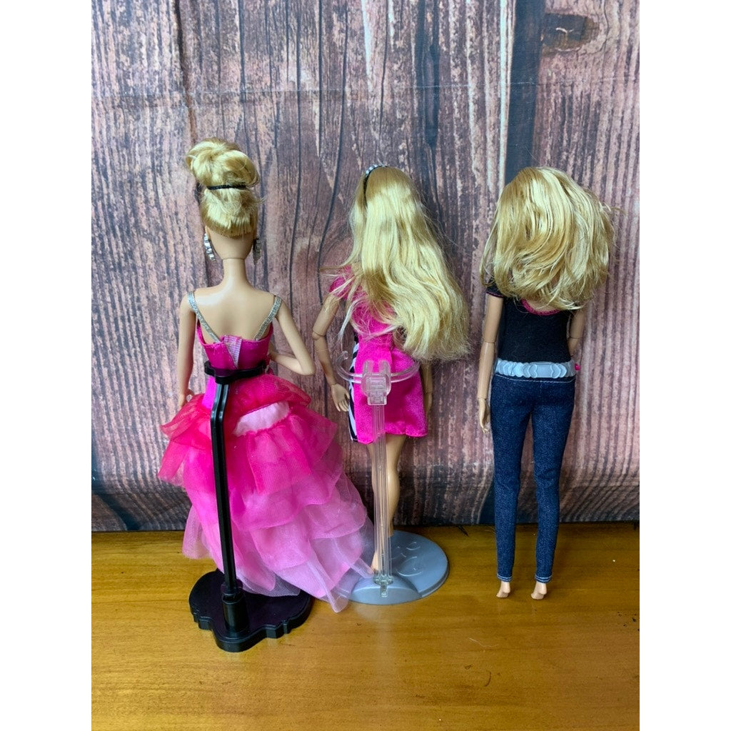 Barbie Fashion Doll Lot of 3 w/ Outfits