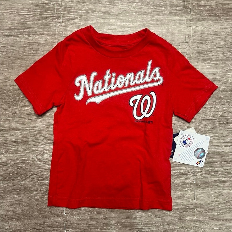 NWT Washington Nationals Youth Jersey T-Shirt Red Soto MLB Size 2T