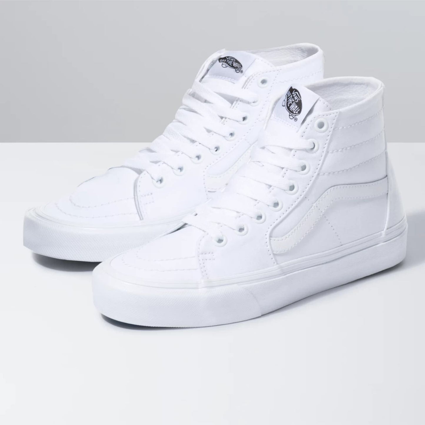 Vans Sk8-Hi True White Canvas Unisex High-Top Sneaker Skate Shoes M5 / W6.5