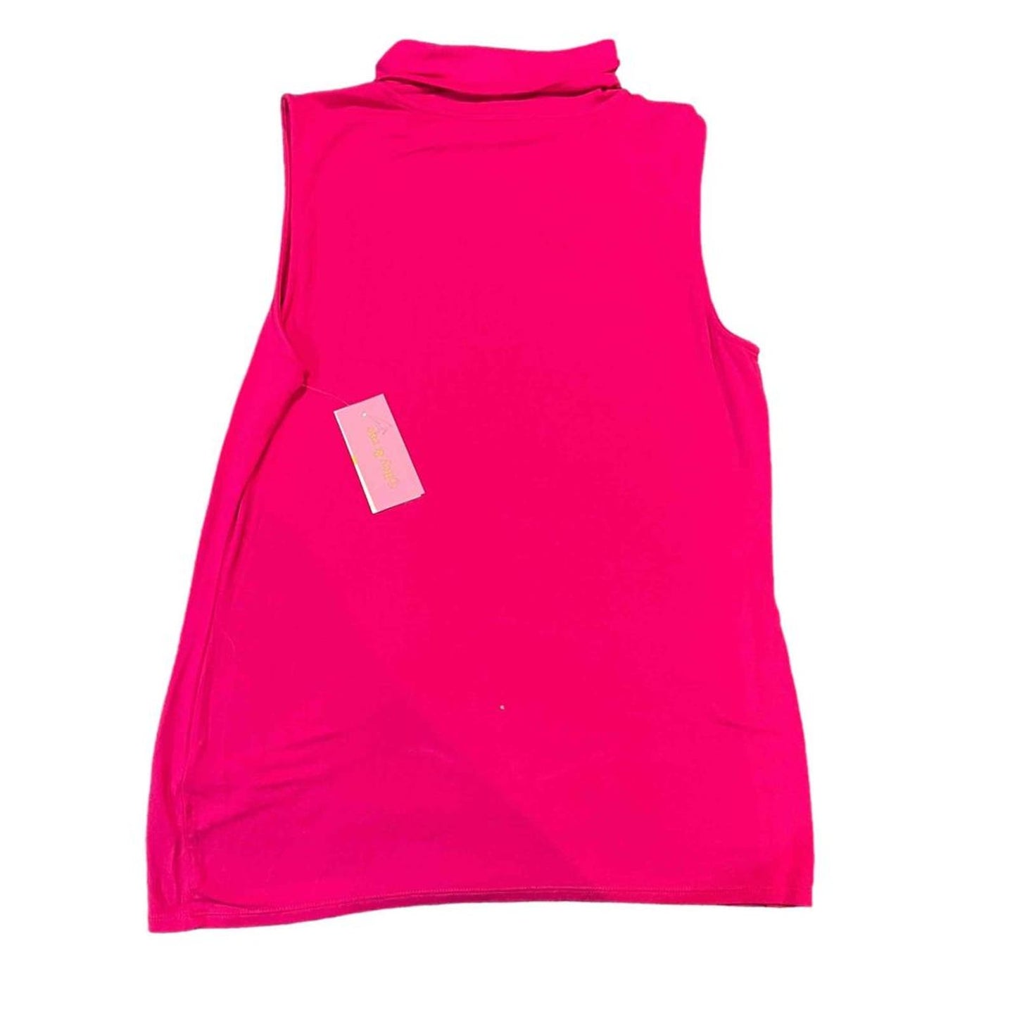 NWT Riley & Rae Women's Pink Sleeveless  Harper Solid Turtleneck Top Size Medium