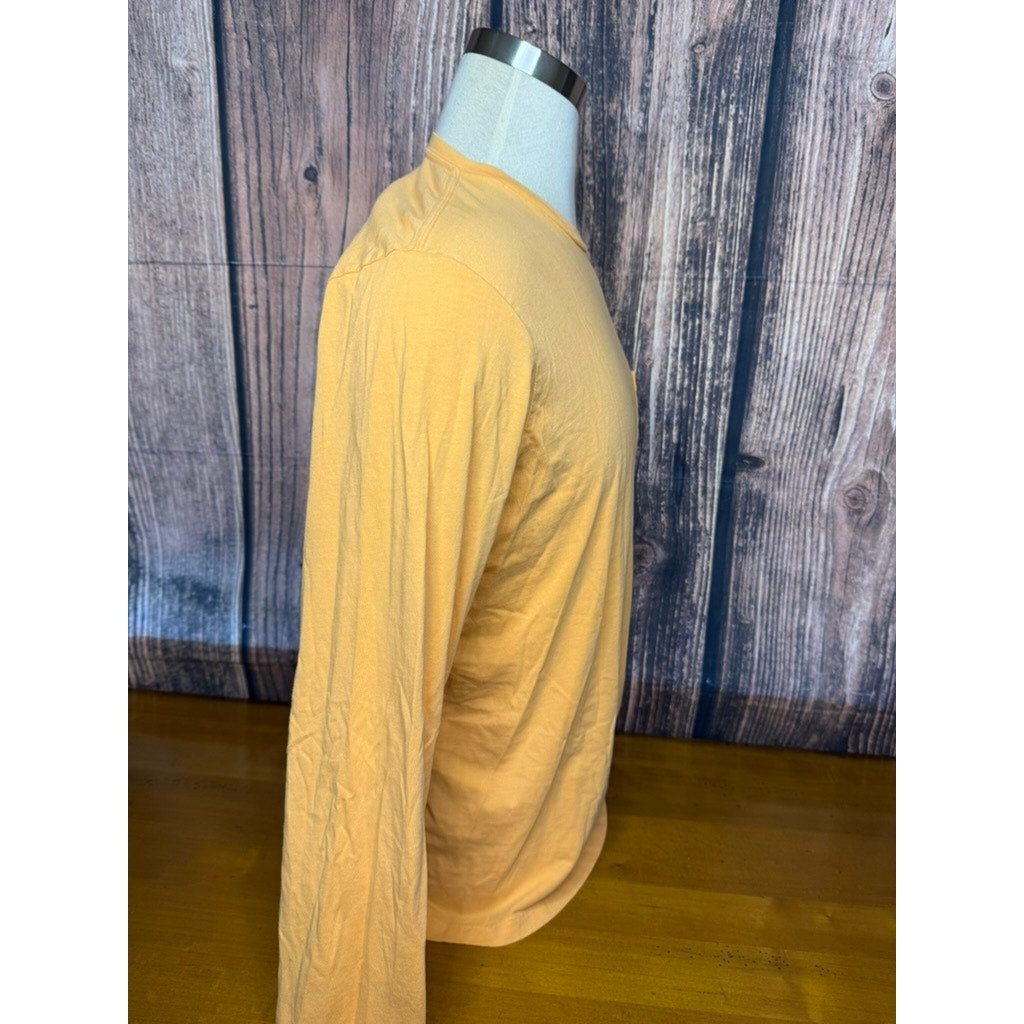 Vineyard Vines Men's Long Sleeve Orange Graphic Pocket T-Shirt Size Large